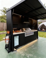 Cabines de cuisine fermées préfabriquées en métal pour barbecue en plein air, imperméables, mini, premium, Vestivium