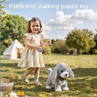 Jouets en peluche interactifs pour enfants Tumama : chien réaliste qui aboie, léche sa langue, abaisse la queue et joue de la musique