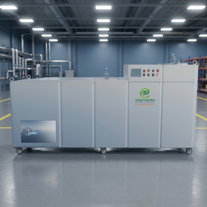 ECOVIBES Broyeur de déchets alimentaires entièrement automatique robuste avec moteur à engrenages, roulement en acier inoxydable 304, triple capteur de zone, PLC et HMI - Product Image 1