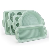 Moule à pain rectangulaire en silicone résistant à la chaleur, compatible four, pour toast et gâteaux, passe au lave-vaisselle, outil de cuisson