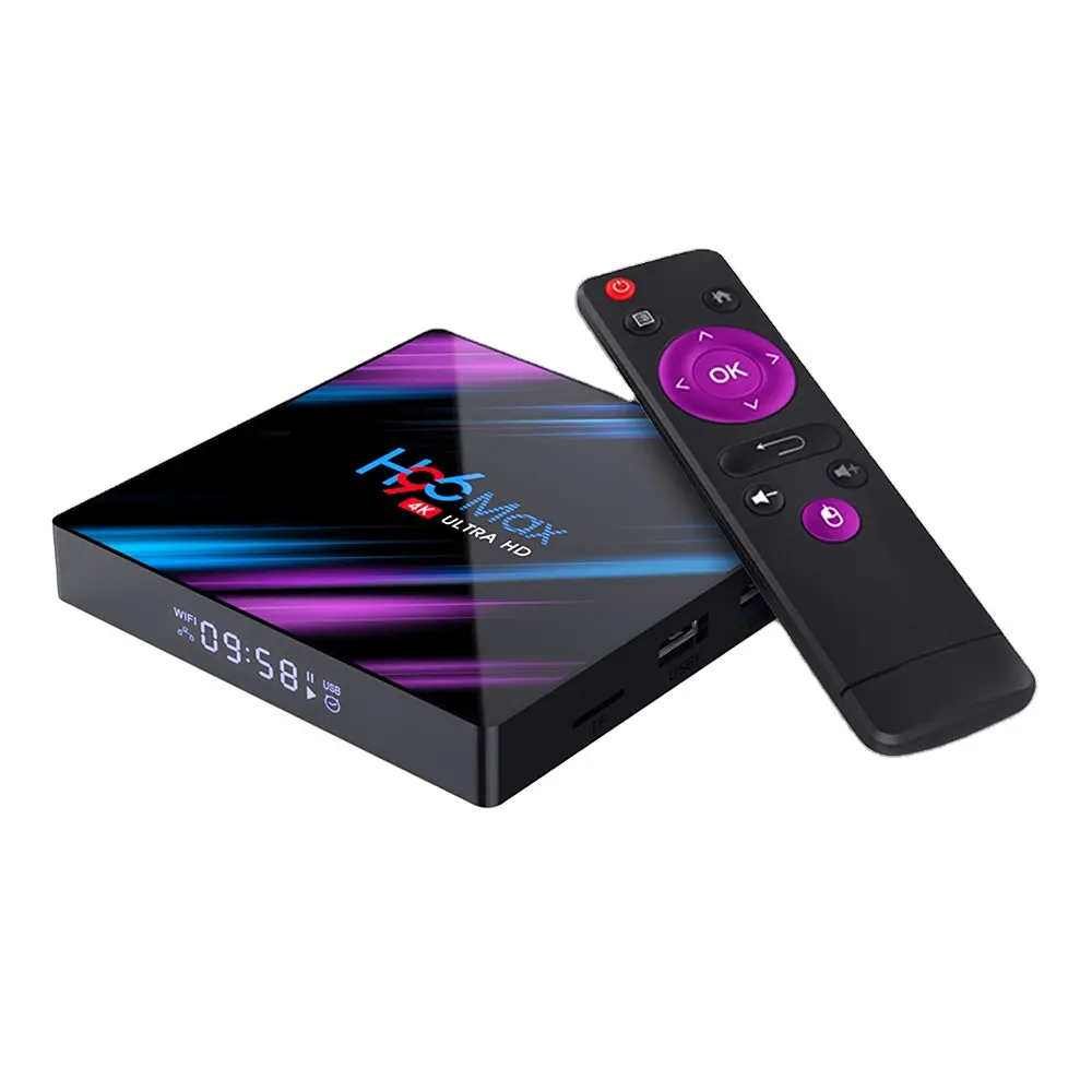 Good price H96 max RK3318  2G+16G  4G+32G  4G+64G dual band WIFI  Bluetooth4.0  DDR3  Android10.0 online watching tv box