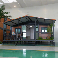 Villa de luxe à énergie solaire hors réseau, modulaire, conteneur extensible de 20 pieds, 40 pieds, maison plate, 2, 3, 4 chambres, petite maison