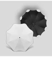 Parapluie semi-automatique pliable en trois sections en acier avec bande réfléchissante pour enfants, idéal pour la rentrée scolaire et usage professionnel – Vente en gros et au détail