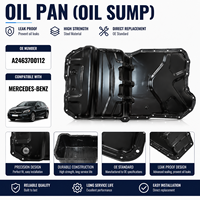 Cárter de Aceite de Motor de Alta Resistencia para Mercedes-Benz, Unidad OE A2463700112, Reemplazo Directo OEM, Material Resistente a la Corrosión