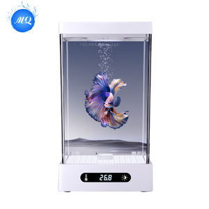 Aquarium Aquarium Aquarium Aquarium Intelligente Ecologische Desktop Kantoor Mini Landschap Vistank (Elegant Wit) - Product Image 6