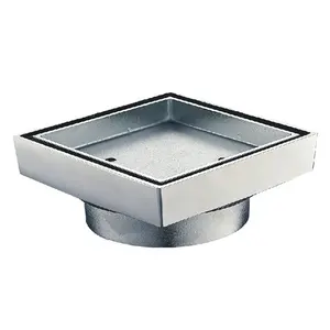 ND314 Watermerk Messing Floor Afdruiprek, Plein Douche Afvoerputje Badkamer Wc Douche Drain Zeef Desague Sifon Sifon