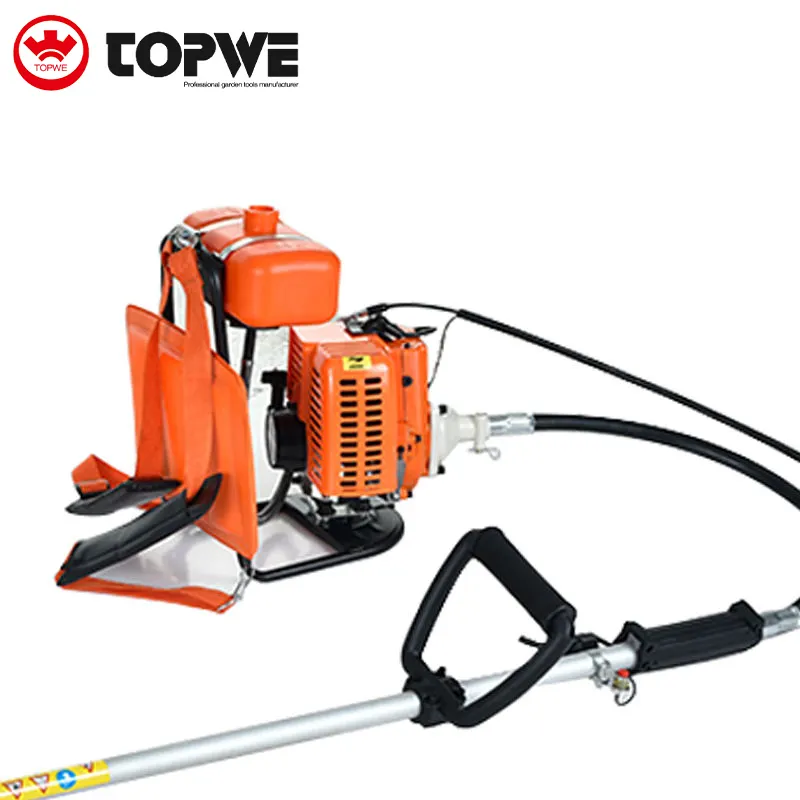 TOPWE Excellent Quality 2 Stroke Engine Garden Tool Kits 32.6cc Petrol Backpack Brush Cutter