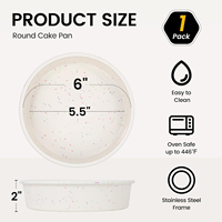 Moule à pain et à gâteau en silicone SILIKOLOVE, forme ronde, LFGB, antiadhésif, sans BPA, avec cadre renforcé en métal, pour toast et brownie