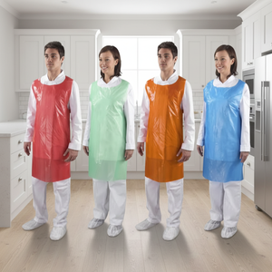 Delantal de Plástico Desechable Personalizado para Barbería, Limpieza del Hogar y Cocina, Delantal Protector sin Mangas de PE Resistente - Product Image 1