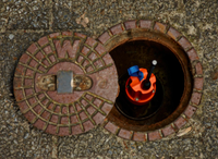 SEWERIN SePem150 Détecteur de fuites d'eau acoustique sans fil, capteur de surveillance des fuites dans les canalisations municipales