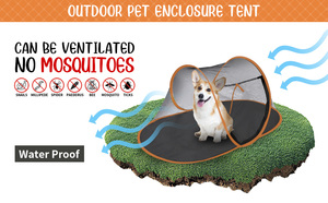 Tenda portatile pieghevole per animali domestici gatti gabbia per cani per tenda per gatti box per cuccioli cuccia facile operazione recinzione per esterni cani casa - Product Image 5