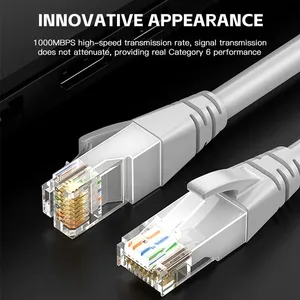 สายแพทช์ <span class=keywords><strong>CAT6</strong></span> RJ45แลนอีเทอร์เน็ต0.5ถึง50เมตรสายเคเบิลเครือข่ายเราเตอร์สื่อสารความเร็วสูงสำหรับการส่งข้อมูล - Product Image 2