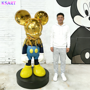 Escultura Abstracta de <span class=keywords><strong>Mickey</strong></span> en Resina, Fabricada en Fábrica, para Decoración del Hogar, Sala de Estar, Tienda, Estatua de Dibujos Animados de Gran Tamaño para Decoración de Interiores - Product Image 1