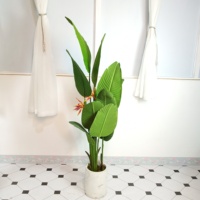 Plantes de qualité chaude en plastique bonsaï simulation artificielle oiseau de paradis