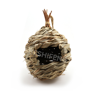 Maison en herbe, cage en herbe naturelle, nid d'oiseau tissé - Product Image 5