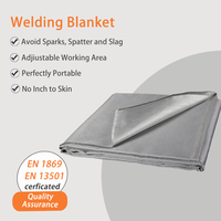 Couverture de protection souple pour soudage, ignifuge, en fibre de verre haute température, pour la protection contre les étincelles