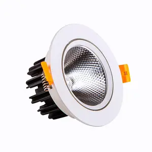 Embedded Cob Recessed Spot Downlight Home 5w 12w Anti Glare Hole Light Store Commercial Led Ceiling Light Downlight
