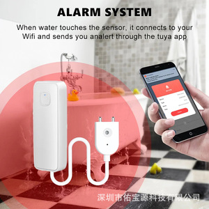 Alarma de Fugas de Agua Inteligente Tuya con WiFi, Alarma Sonora de 85db para Protección del Hogar - Product Image 4