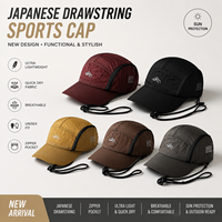Gorra de Béisbol Japonesa con Cordón Ajustable, de Secado Rápido, Ligera y Transpirable, Unisex, para Deportes al Aire Libre, Uso Casual, Pesca, Ciclismo, Protección Solar