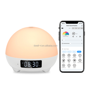 Máquina de Ruido Blanco Inteligente, Reloj Despertador, Detección de Temperatura, Wifi, Máquina de Sonidos para Bebés con Luz Nocturna para Adultos - Product Image 1