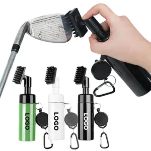 2024 Hot Selling Custom Black Durable Golf Club Cleaning Brush Golf Club Cleaner Golf Brush Water Brush Spray