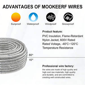 金属被覆MCケーブル（アース付き）6/8/10/12/14 AWG電線、アルミ装甲入り、屋内/屋外/地下埋設用 - Product Image 2