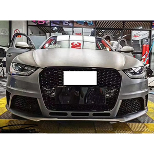 Kit carrosserie Offre Spéciale pare-chocs avant avec calandre en nid d'abeille pour <span class=keywords><strong>Audi</strong></span> <span class=keywords><strong>A4</strong></span> S4 B8.5 mise à niveau vers RS4 <span class=keywords><strong>2013</strong></span> 2014 2015 2016 - Product Image 5