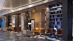 रूसी शैली लाउंज इंटीरियर डिजाइन आधुनिक लाउंज बार काउंटर और फर्नीचर सेट करें क्लब लाउंज के लिए अनुकूलित चमड़े के सोफे आर्मचेयर - Product Image 3