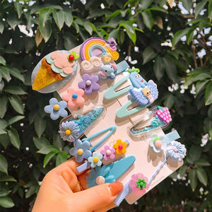 Jepit Rambut Quicksand Pelangi Motif Buah dan Bunga untuk Anak - Laris! - Product Image 6