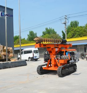 Nouvelle plate-forme de forage de pilote de pieu photovoltaïque de chenille hydraulique pour le composant de pompe de noyau de fondation de puits de construction - Product Image 6