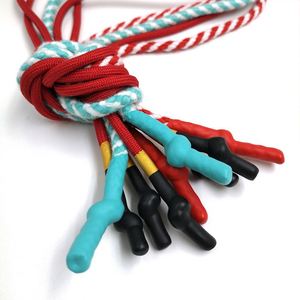 Merkfabrikant op maat gemaakte 5mm 6mm platte polyester koordstopjes trekkoord voor hoodie - Product Image 5