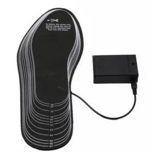 Foot heated insoles,Unisex thermal wire rechargeable heated insoles with lithium battery