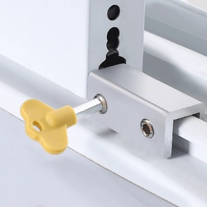 <span class=keywords><strong>Cerradura</strong></span> de media luna de aluminio de doble orificio para ventana, de alta resistencia, antirrobo, para persianas enrollables, herrajes de seguridad para ventanas comerciales - Product Image 2