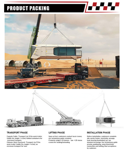 <span class=keywords><strong>Casa</strong></span> Contenedor de Acero Impermeable Todo <span class=keywords><strong>en</strong></span> Uno Cammi House Apple Cabin <span class=keywords><strong>con</strong></span> Sala de Estar y Baño para Uso <span class=keywords><strong>en</strong></span> Escuelas, Hoteles y Glamping - Product Image 3