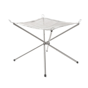 Parrilla portátil ultraligera de acero inoxidable para acampar al aire libre, estufa plegable para hoguera, estante de leña, mesa para quemar al aire libre, barbacoa - Product Image 2