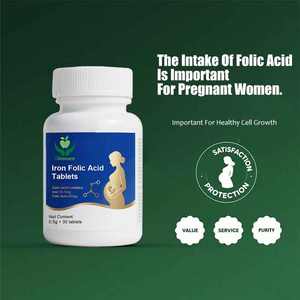 أقراص حمض الفوليك والحديد الحلال المضادة للإجهاض بالفيتامينات ، أقراص حمض الفوليك للنساء الحوامل - Product Image 4