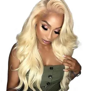 Blonde Human Hair Lace Front Wigs,Closure Wig With Blonde Streaks,Human Hair Wigs Honey Blond Colour 13*6 Wigs 613 40 Inch