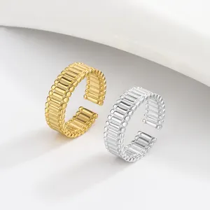 Japanese and Korean Fashion Minimalist Gear Ring Female Geometric Irregular INS Fashion Foreign Style Ring