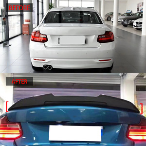 Bmw F22 Rear Spoiler Glossy <b>Black</b> Carbon Texture Ducktail Trunk <b>Wing</b> For 2 Series 2014 2019 - Product Image 2