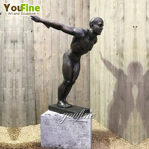 Décoration de piscine extérieure, sculpture moderne en bronze de fille <span class=keywords><strong>nue</strong></span> à vendre - Product Image 3