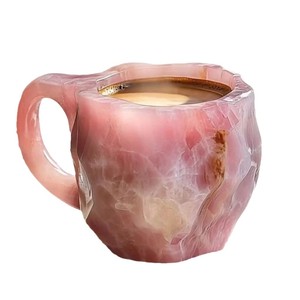 Tazas de Café de Cristal Mineral Explosivo, Taza de Café de Cristal Mineral, Taza de Agua de Resina para Regalo - Product Image 1