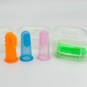 Bebê Soft <span class=keywords><strong>Finger</strong></span> <span class=keywords><strong>Toothbrush</strong></span> para treinamento Teething - Infant & Toddles & Lids Teeth Brush - Product Image 2