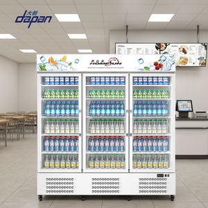 Réfrigérateur vertical à porte vitrée grande taille à prix abordable pour la présentation de boissons en commerce et magasin - Product Image 2