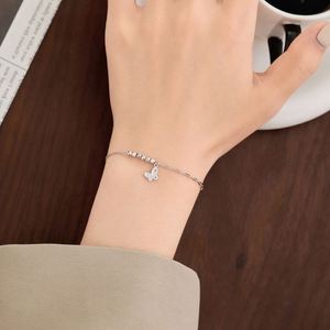 Dylam Trending Design Fine Jewel 925 Sterling Silver Link Chain Heart Tail Pendant <b>Beads</b> Butterfly Pendants Women Bracelets - Product Image 6