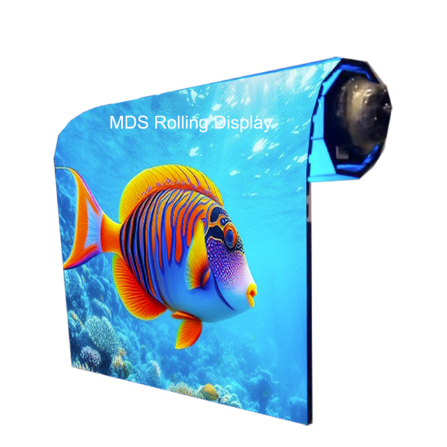 Factory Price LED Rolling Floor Portable Flexible Ultra Thin Roll up Screen P1.2 P1.5 P1.9 P2.6 Rollable Led Screen