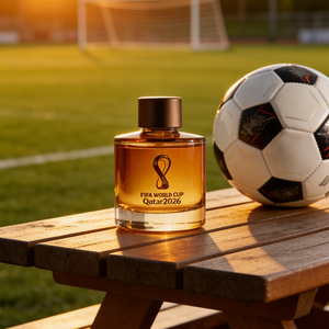Diffuseur de parfum en verre ambré sur le thème du football Coupe du Monde 2026 pour soirées de supporters, vente en gros, décoration d'ambiance pour matchs - Product Image 2