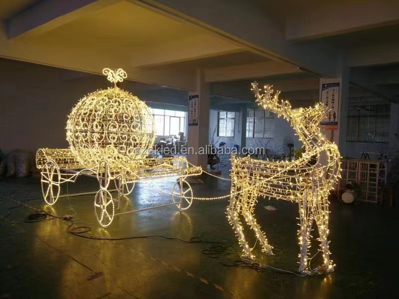 LED 3D クリスマスデコレーション ショッピングモール イベント