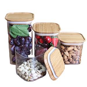 Bocaux en verre hermétiques à bout large pour le rangement des aliments, accessoire de cuisine de haute qualité, vente en <span class=keywords><strong>gros</strong></span>, - Product Image 4