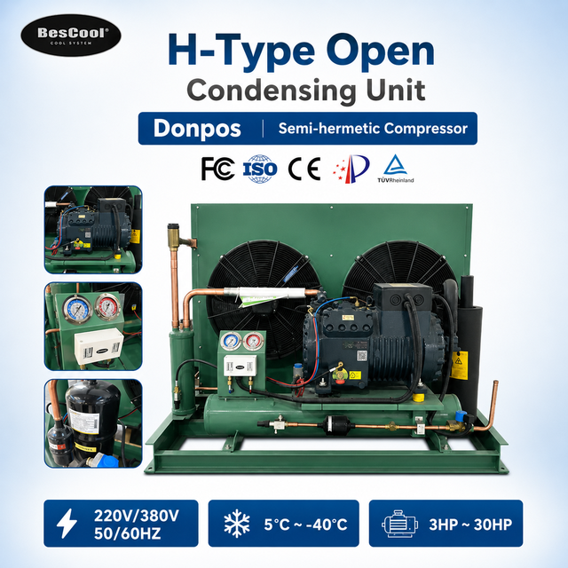 Low Price Energy Saving Automatic Remote Control 3hp Condensing Unit for Cold Room Storage with Industrial Refrigeration Unit