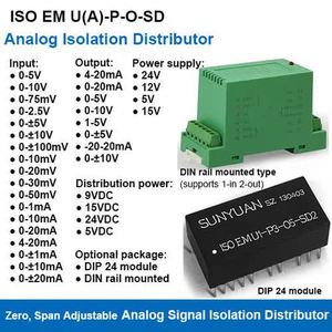 高质量可调4-20毫安信号隔离器转换器零跨度校准变送器DIN导轨隔离PLC编程 - Product Image 2